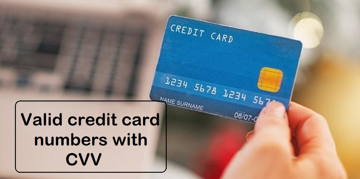 Details valid credit card Unused Credit